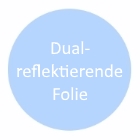 Dual-reflektierende Sonnenschutzfolie