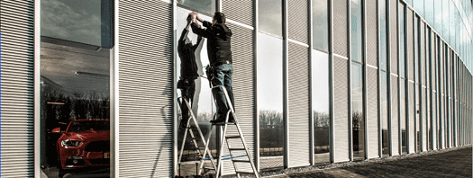 Verspiegelte Sonnenschutzfolien für Fensterscheiben