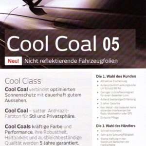 Autoglasfolie Coal 05 schwarz