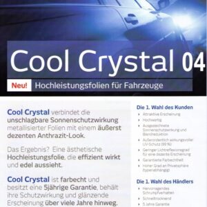 Autoglasfolie Crystal 04 schwarz