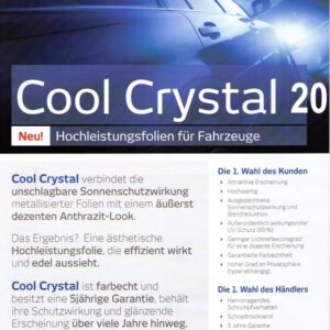 Autoglasfolie Crystal 20 anthrazit