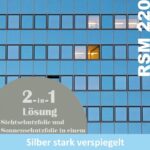 Sichtschutzfolie RSM 220 silber verspiegelt