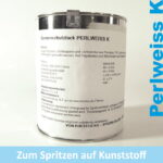 Sonnenschutzlack weiß Kunstglas spritzen